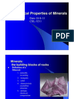 Physical Properties of Minerals