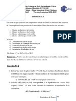 Td1 - Thermodynamique - 1