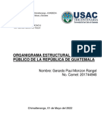 Organigrama Estructural Del Sector Público de La República de Guatemala