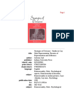 Earl Jackson Strategies of Deviance - Studies in Gay Male Representation - Theories of Representation