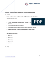 Ecologia - Desequilíbrios Ambientais - Desmatamentos - (Fácil) - (42questões)