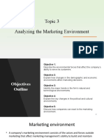 Topic 3 - Analyzing The Marketing Environment