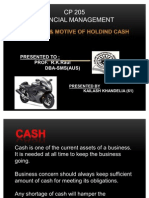 Motive of Holding Cash