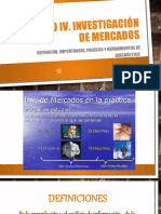 Capítulo IV. Investigación de Mercados