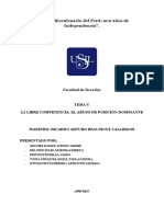 La Libre Competencia - El Abuso de Posición Dominante