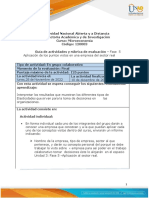 Guía de Actividades y Rúbrica de Evaluación - Unidad 3 - Fase 5 - Aplicación A Empresa Del Sector Real