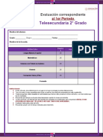 2° Grado - Exámen 1er Trimestre