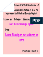 Chapitre 4 Culture in Vitro PDF