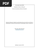 Educação Ambiental No Processo de Ensino e Aprendizagem