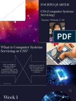 Fourth Quarter CSS (Computer Systems Servicing)