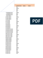 Cotizacion de Insumos para TODOQUIMICOSYENVASES