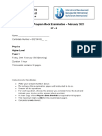 P1 - HL - Mock1 - Feb2023 QP PDF