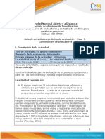 Guia de Actividades y Rúbrica de Evaluación - Unidad 1 - Fase 2 - Construcción de Indicadores