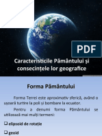 Caracteristicile P Ământului Și Consecințele Lor Geografice