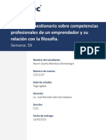 Tarea 9.1 Cuestionario Sobre Competencias Profesionales de Un Emprendedor y Su Relación Con La Filosofía.