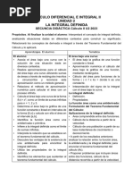 Cálculo Diferencial E Integral Ii Unidad 2 La Integral Definida