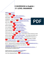 HOW TO USE INVERSION in English