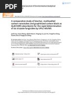 A Comparative Study of Biochar, Multiwalled Carbon Nanotubes and Graphitized Carbon Black As QuEChERS Absorbents For The Rapid Determination of Six Triazole Fungicides by UPLC-MS/MS