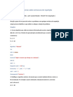 Exercícios Sobre Estruturas de Repetição (Recuperação Automática)