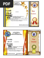 Certificates of Recognition