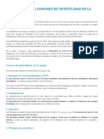 Las 6 Causas Más Comunes de Infertilidad en La Mujer