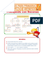 Ejercicios Con Decenas para Segundo de Primaria