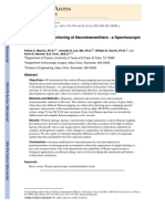 Detection and Monitoring of Neurotransmitters - A Spectroscopic Analysis