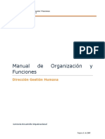 Edesur Manual de Organizacion Y Funciones