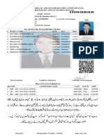 Roll Number: 153143: Board of Intermediate and Secondary Education Multan