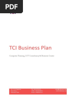 TCI Computer Training Business Plan - SAMPLE