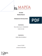 Project For Module 2 - Problem Set With Solution