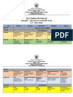 Teacher AP7 CLASS PROGRAM FOR S.Y.2022 2023