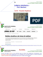 IFSC - Química Orgânica I 2021.2 - Aula 04 Funções Orgânicas