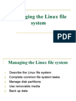 Managing The Linux File System