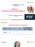 Presentacion Modulo Gestion para El Desarrollo