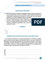 Tendências Pedagógicas Iii (Continuação) Questão de Concurso 3