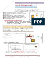 20139le Circuit Electrique Simple Resume de Cours 1