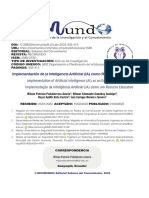 Implementation of Artificial Intelligence (AI) As An Educational Resource Implementação Da Inteligência Artificial (IA) Como Um Recurso Educativo