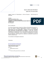 Asunto: Contratos de Financiamiento y Servicios Bancarios - GAD Provincial de