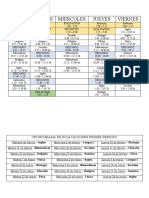 Horario y Cronograma