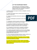 Artigo 5º Da Constituição Federal Faltas Aos Sabados