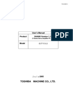 Toshiba Machine Co., LTD.: User's Manual Product SHAN5 Version 1.12