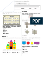 AVALIAÇÃO DIAGNÓSTICA MAT - 4 Ano 2023