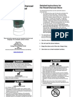 Stove-Tec Wood Charcoal Stove User Manual