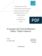 El Asesinato de Danilo Anderson Caso Emblematico