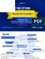 Mapas Mentais - Mandado de Segurança Habeas Corpus Habeas Data e Recurso Extraordinário