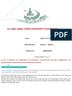 Allama Iqbal Open University Islamabad: Level: B.Ed (1.5) Years)