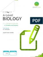 Proteins and Enzymes QP