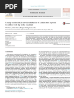 A Study On The Initial Corrosion Behavior of Carbon Steel Exposed To Outdoor Wet-Dry Cyclic Condition