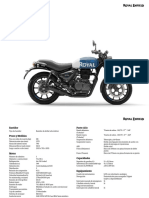 Royal Enfield HNTR 350 Technical Specifications Spanish